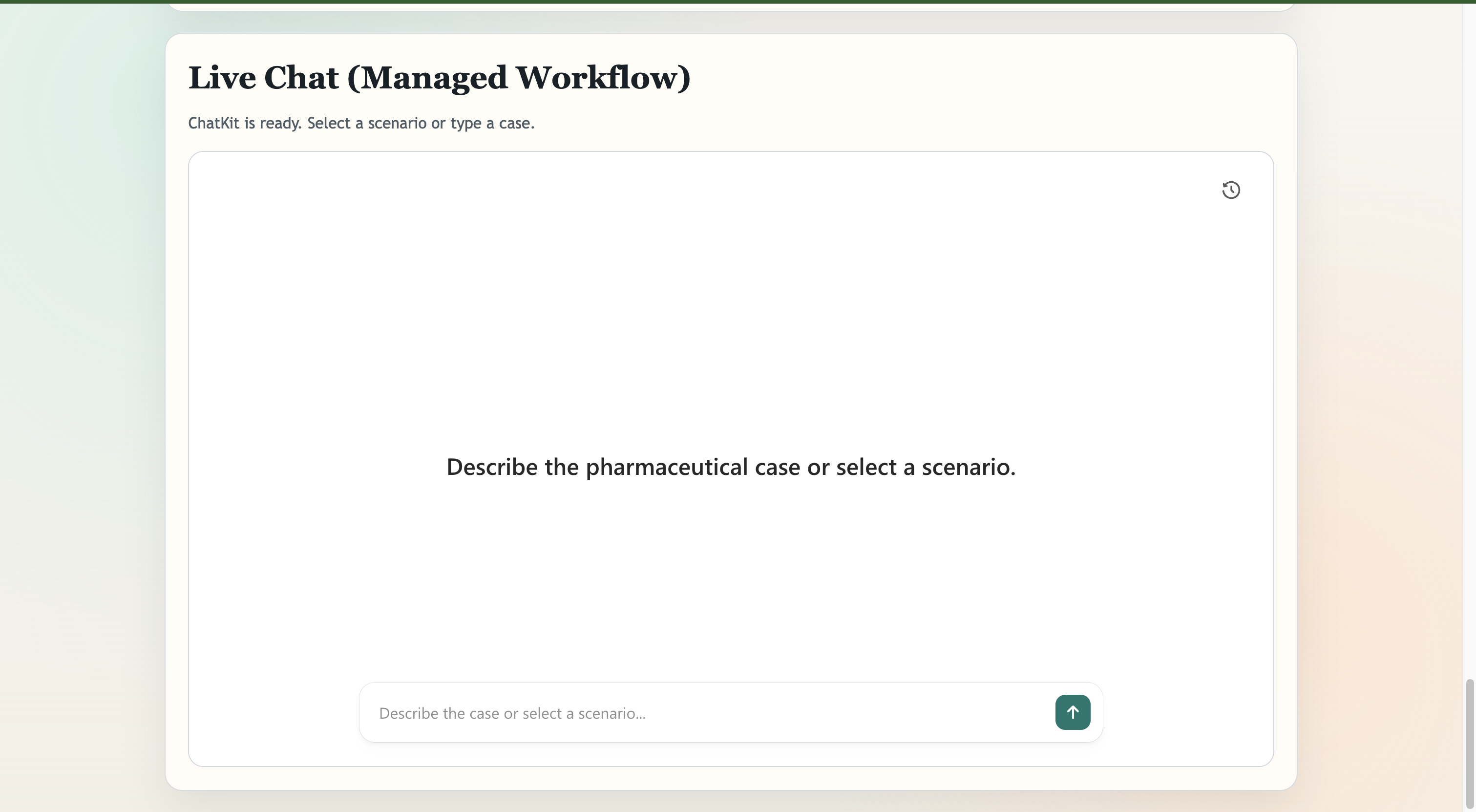 Live chat demo