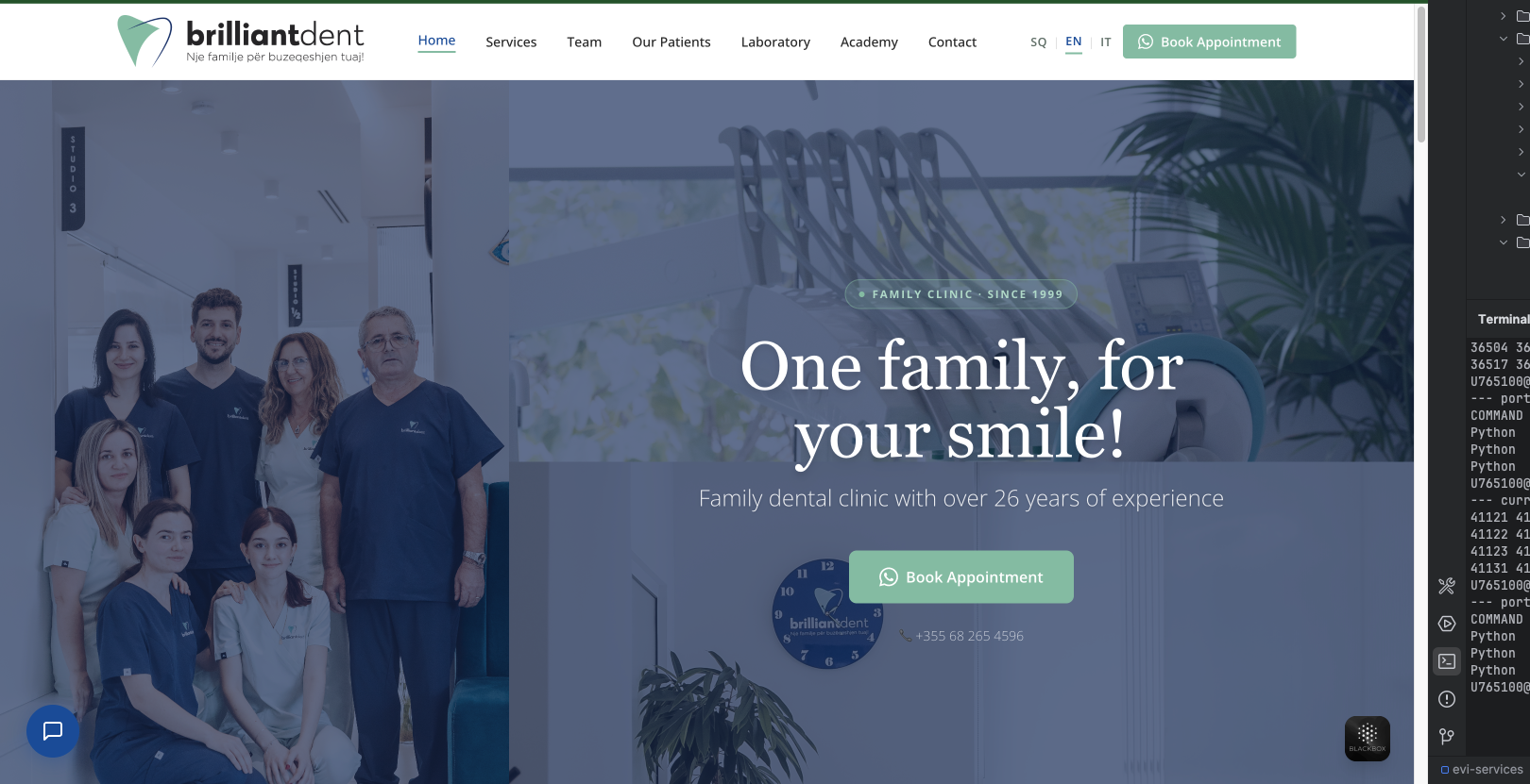 Brilliant Dent site screenshot