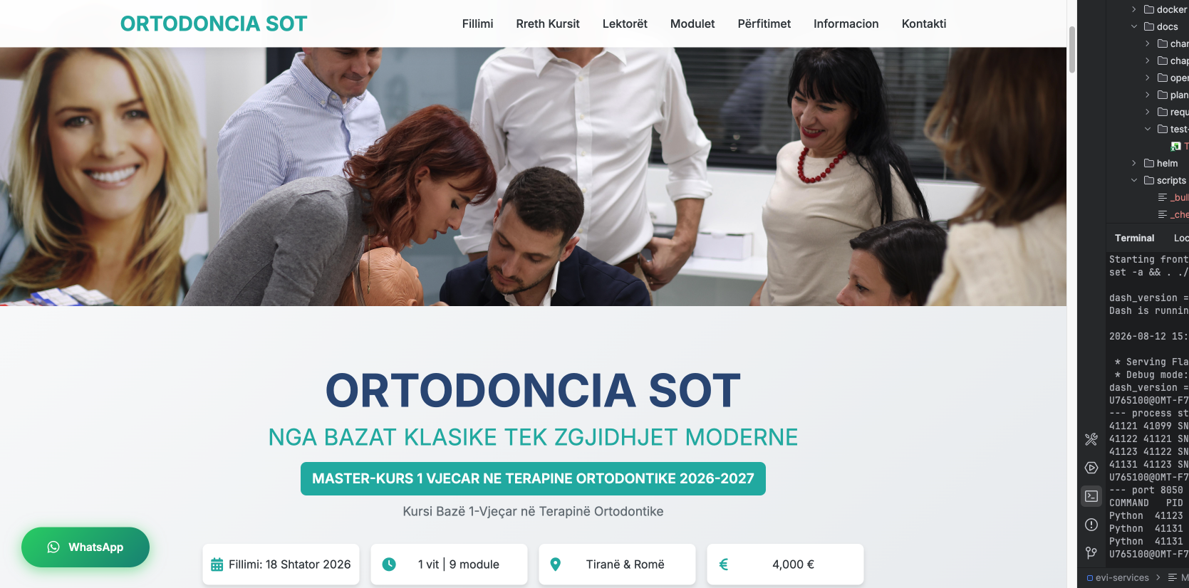 Ortodoncia SOT site screenshot